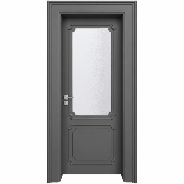 BY-5015V Porte intérieure Laqué Vitrée
